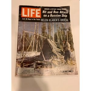 Life magazine cover 1960s; Hit Run Attack on Russian Ship Helen Klaben Resc